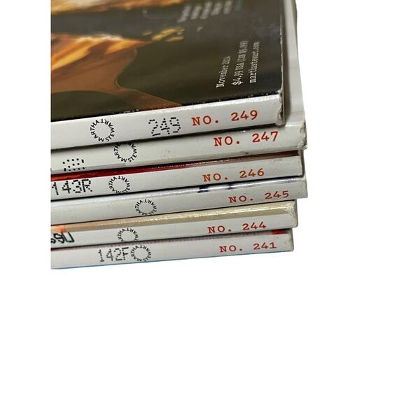 Martha Stewart Living Magazine 2014 Lot Of 6 Various Some Include Recipe Cards - Picture 5 of 14